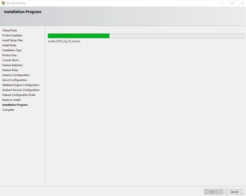 نصب SQL Server