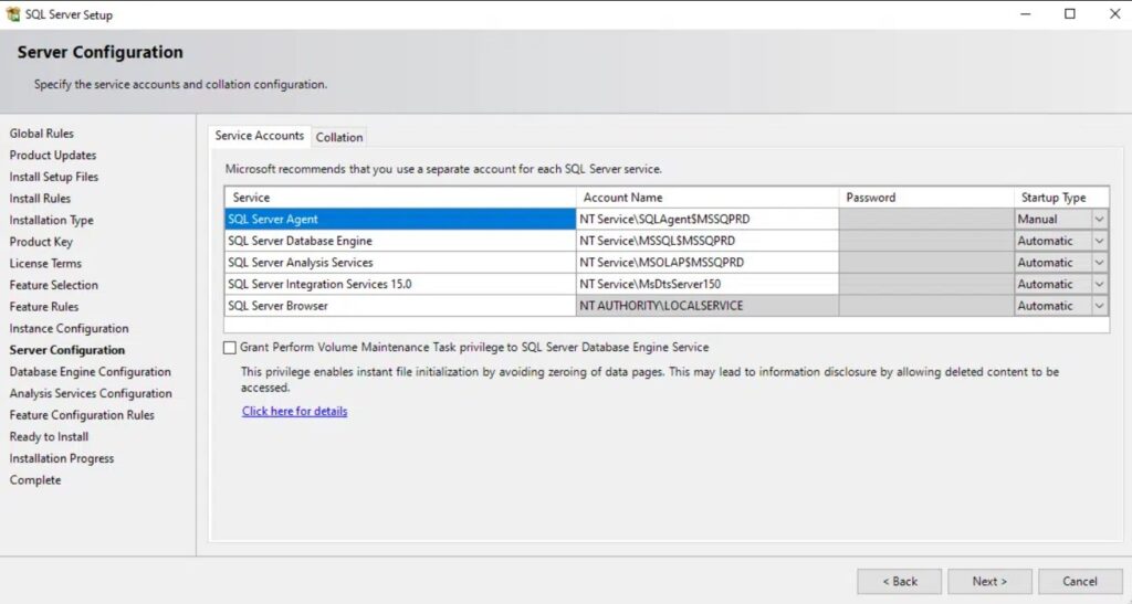 نصب SQL Server