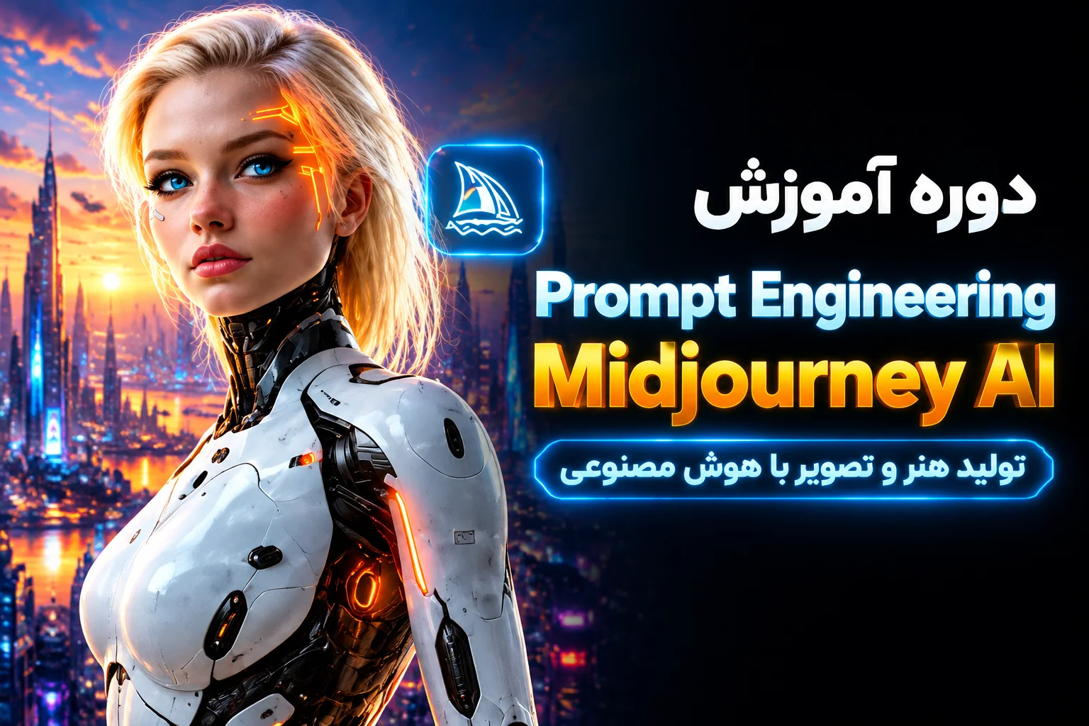 دوره آموزش مهندسی پرامپت Midjourney AI تولید هنر و تصویر با هوش مصنوعی