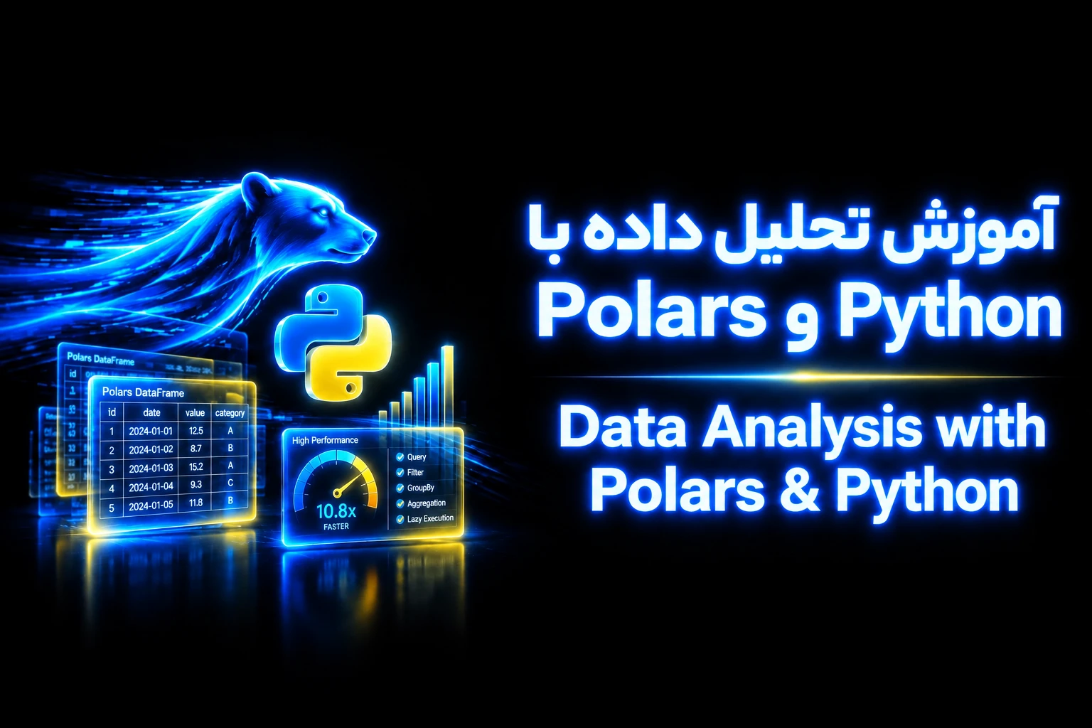 دوره فشرده آموزش تحلیل داده با Polars در Python (Polars in Python)